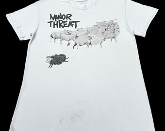 Minor Threat T Shirt S Red Single Stitch Screen Print Fugazi