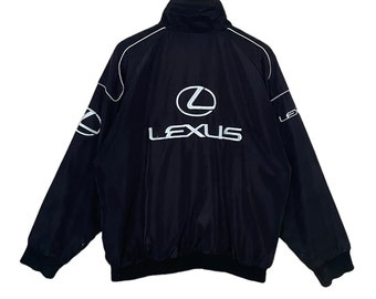 LEXUS黒のナイロンジャケット Rare Vintage Lexus Big Logo Embroidered Logo Jacket 1990s - Etsy