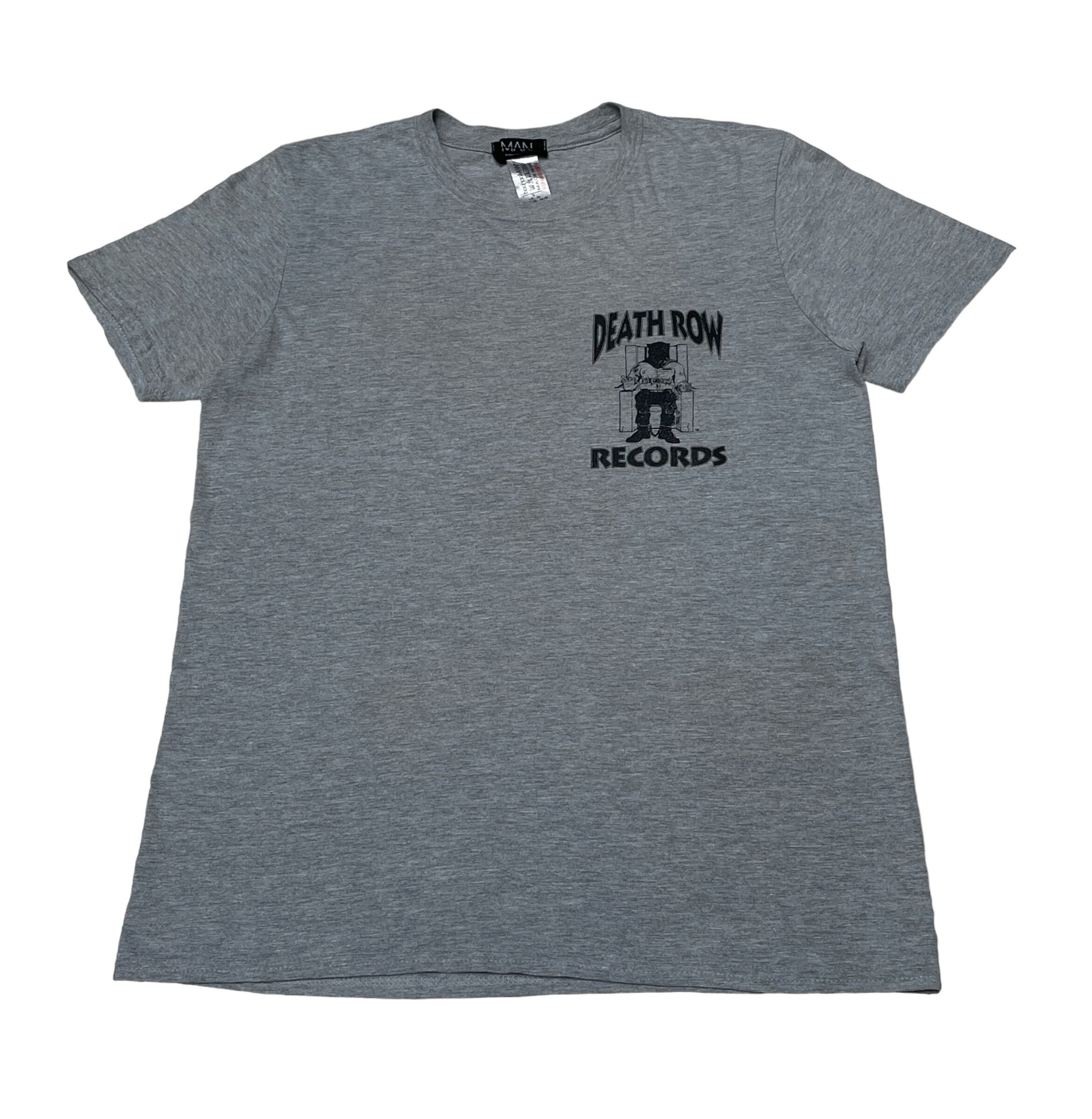ヴィンテージ　DEATH ROW Ｔ−シャツ Death Row Records Red Vintage Short Sleeve T-shirt For Men