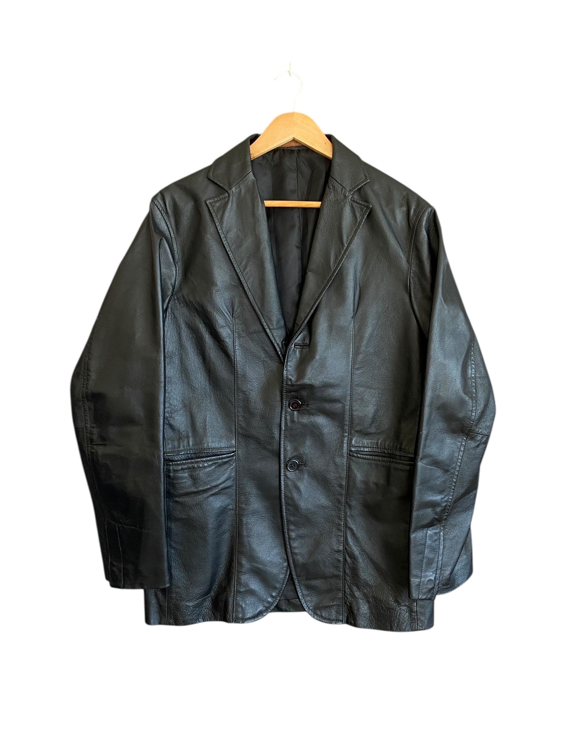 Rare Design Vintage Japanese Brand Takaiq Leather Jacket 1990s - Etsy