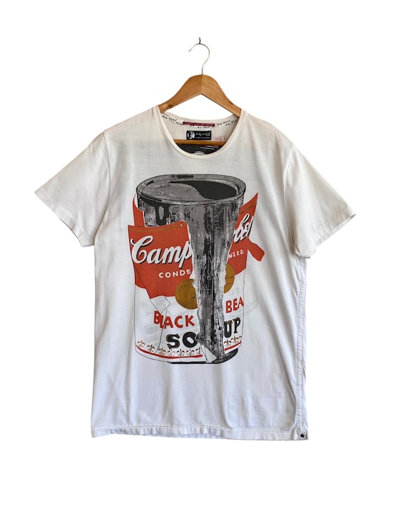 Pepe Jeans, Rare Vintage Pepe Jeans X Andy Warhol Campbell T-shirt 2000s