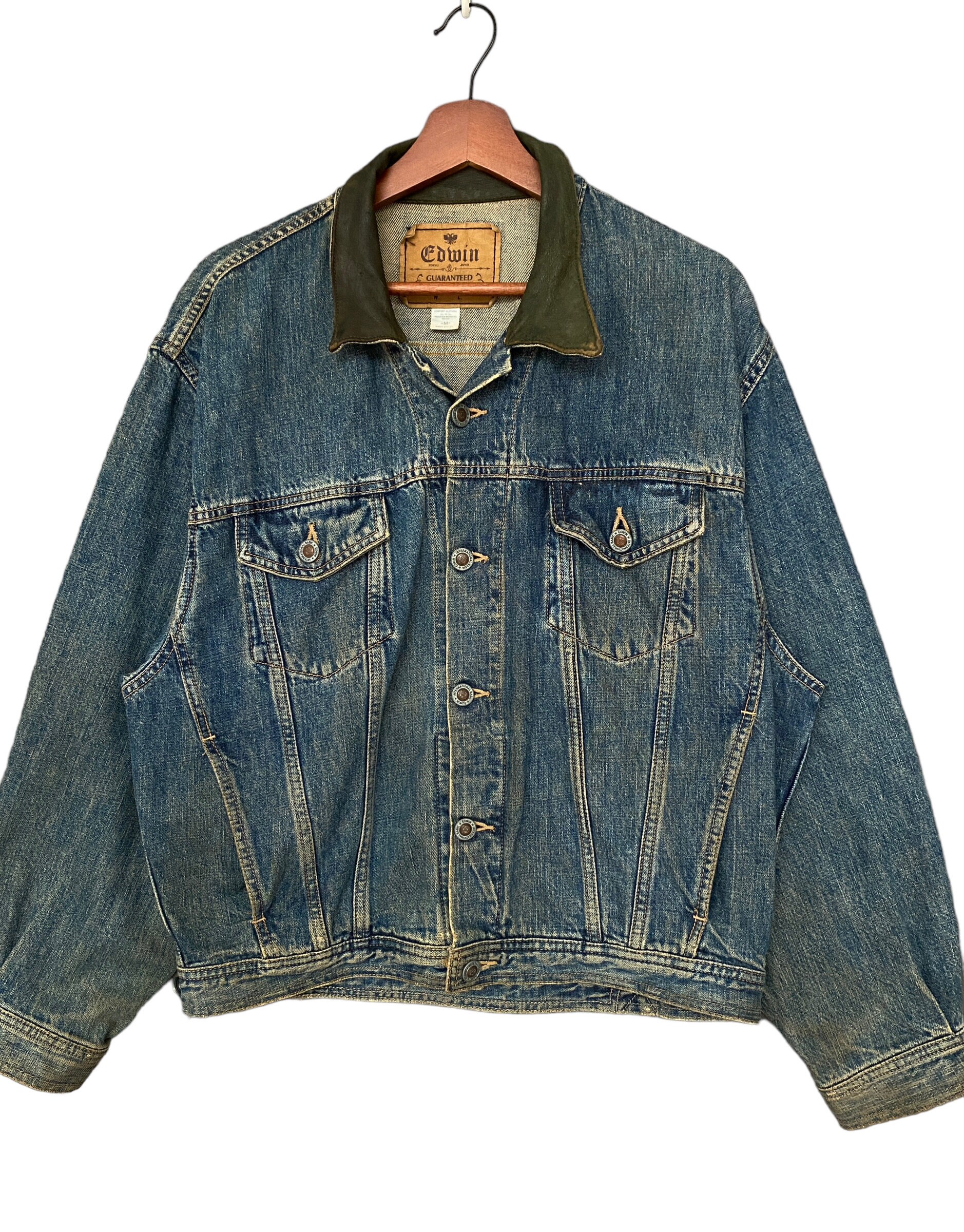 Rare Design Vintage Brand Edwin Denim Trucker Jacket 1990s - Etsy Rare Design Vintage Brand Edwin Denim Trucker Jacket 1990s - Etsy
