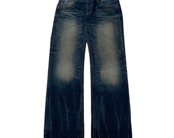 Rare Design Vintage Japanese Brand Ba-tsu Studio Jeans 1990s