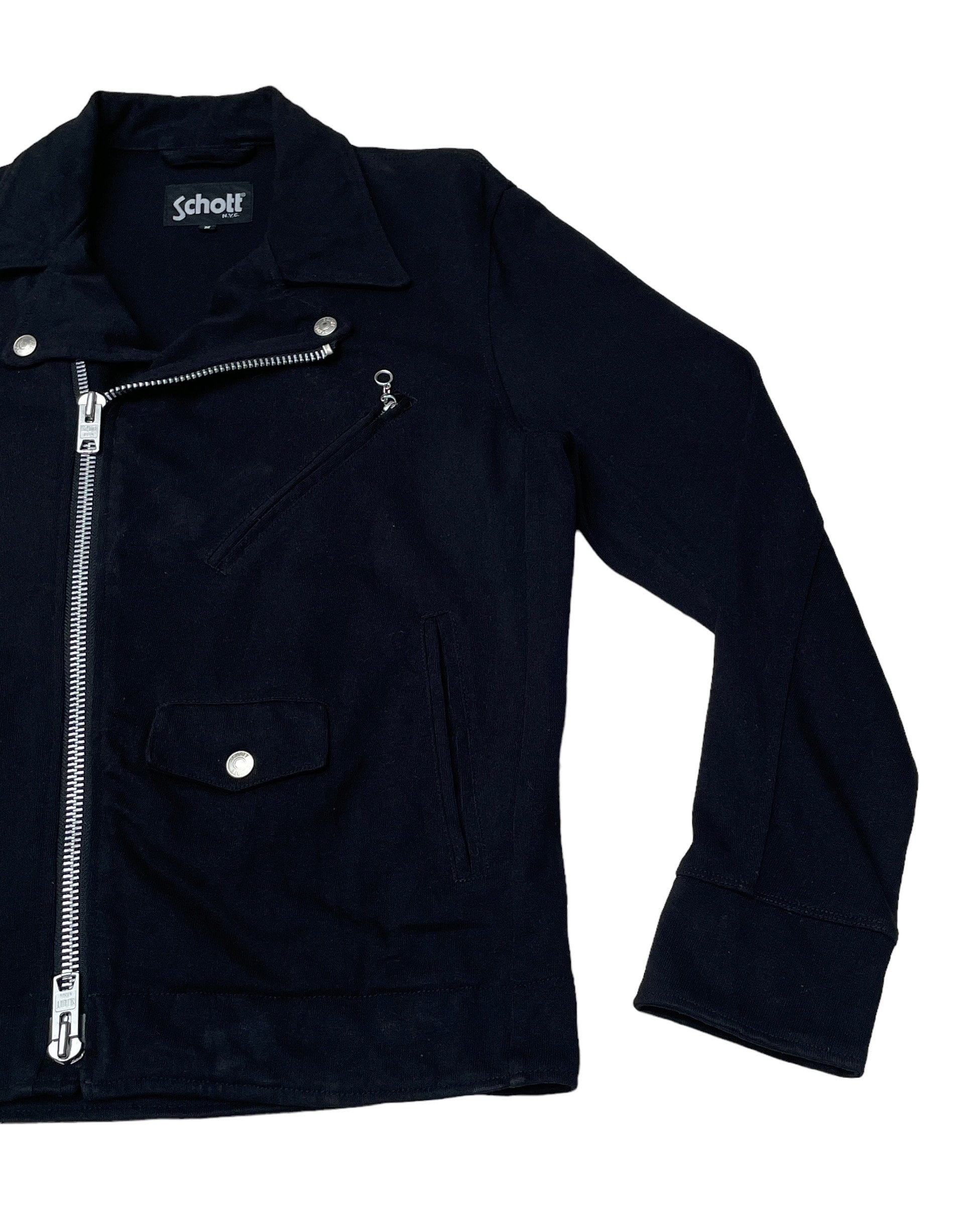 Rare Design Vintage Brand Schott Double Collar Jacket 1990s
