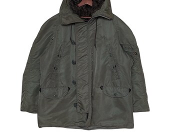 Rare Vintage Alpha Industries N2B Fly Parka Hood Jacket