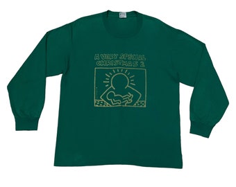 Rare Vintage Art Keith Haring "A Very Special" T-shirt 1987s