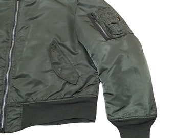 Vintage Alpha Industries Bomber Ma-1 Flying Jacket 1980s - Etsy Vintage Alpha Industries Bomber Ma-1 Flying Jacket 1980s - Etsy