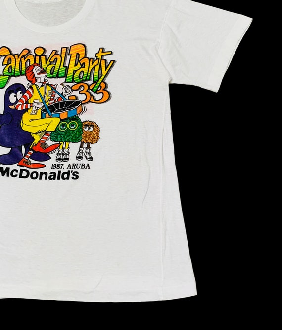 Rare Design Vintage McDonald Carnival Party T-shi… - image 3