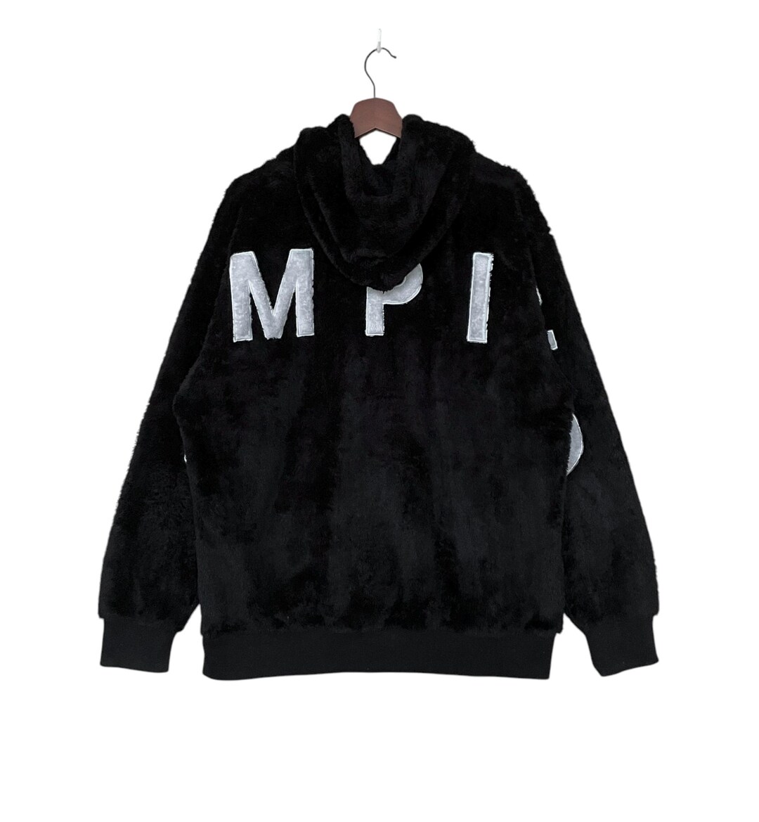 Rare Vintage Japanese Brand Defective Struct Fleece Hoodie 2000s
