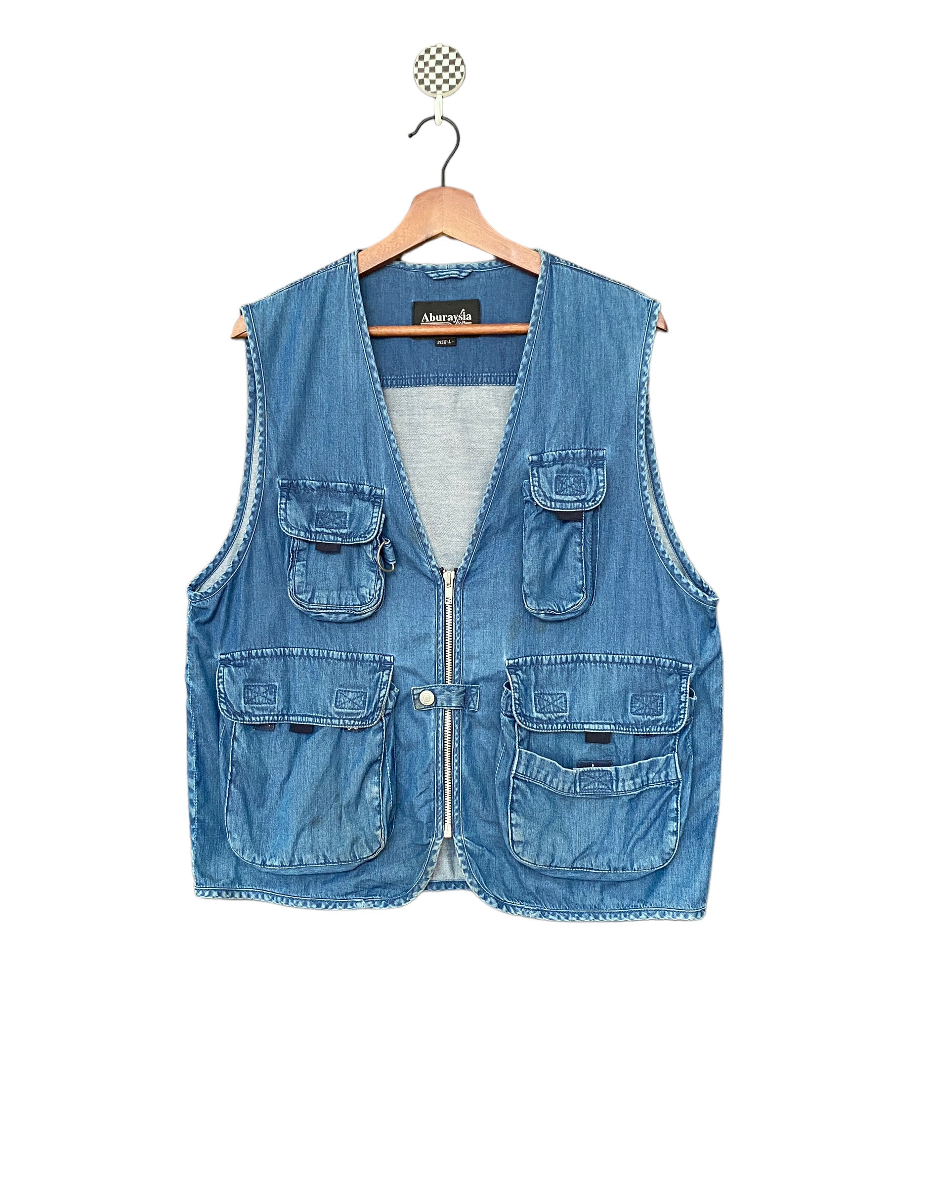 【ヴィンテージ】Aburaysia メッシュベスト L フィッシング　フェス ヴィンテージ】Aburaysia メッシュベスト L フィッシング フェス