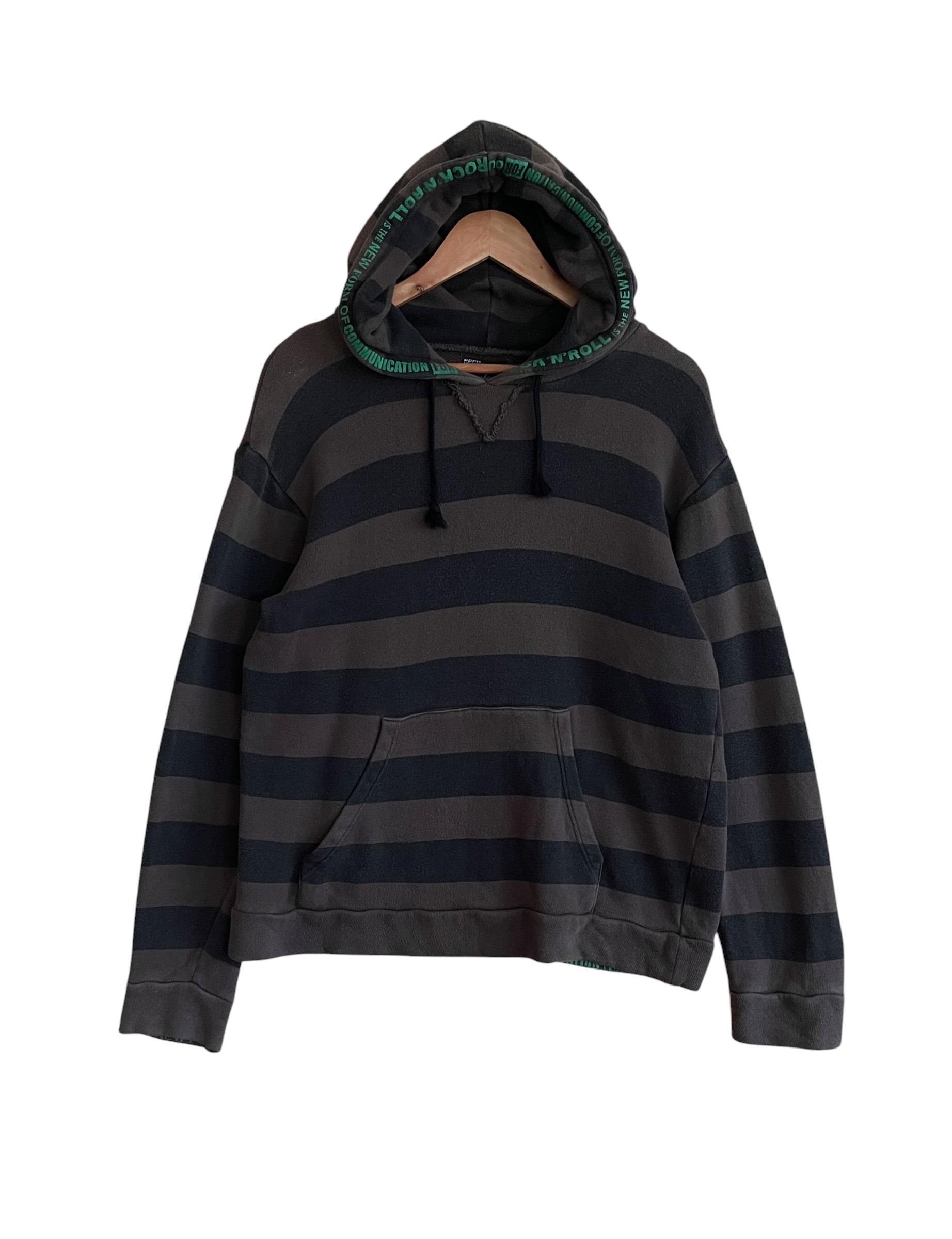 トップス PPFM STRIPE DOUBLE ZIP JACKET Y2K PPFM Stripe Double Zip Jacket Y2K Black 【公式通販】