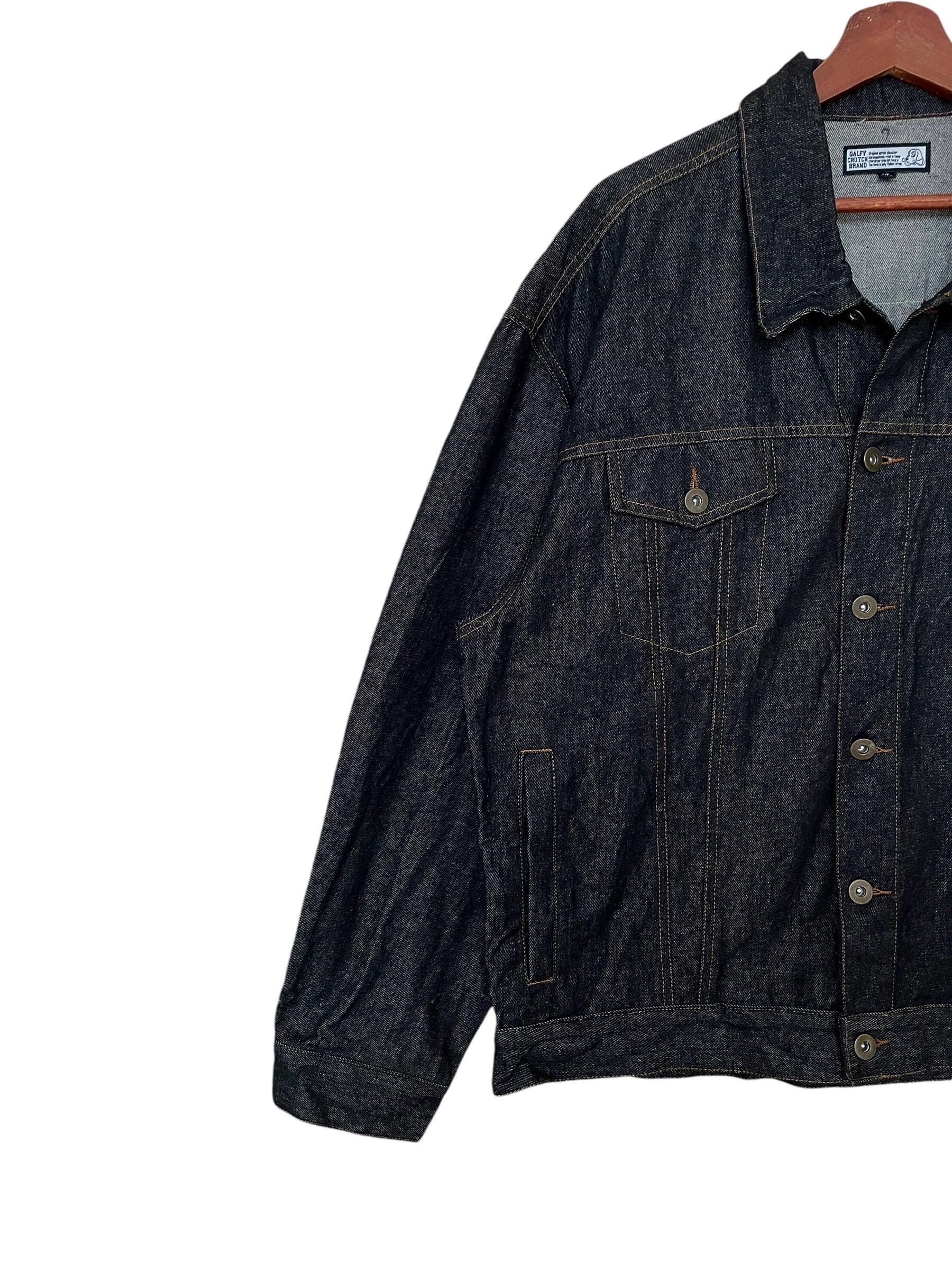 Rare Vintage Japanese Brand Galfy Crutch Brand Denim Jacket