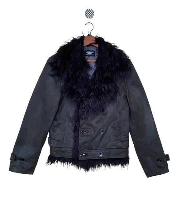 Rare Vintage Japanese Brand Tornado Mart Fur Leather Jacket Rare Vintage Japanese Brand Tornado Mart Fur Leather Jacket