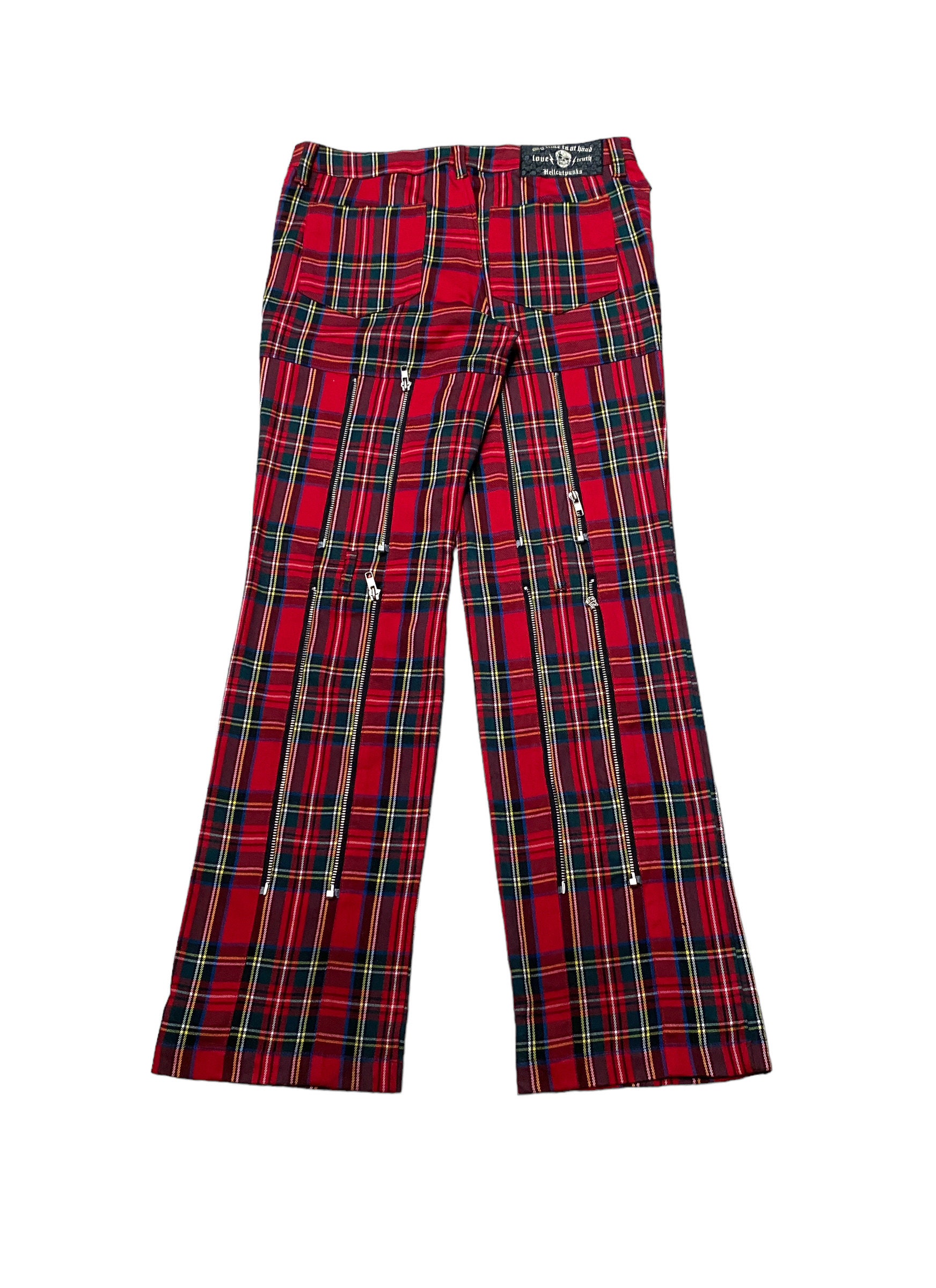 Rare Design Vintage Japanese Brand Hell Cat Punk Bondage Pants