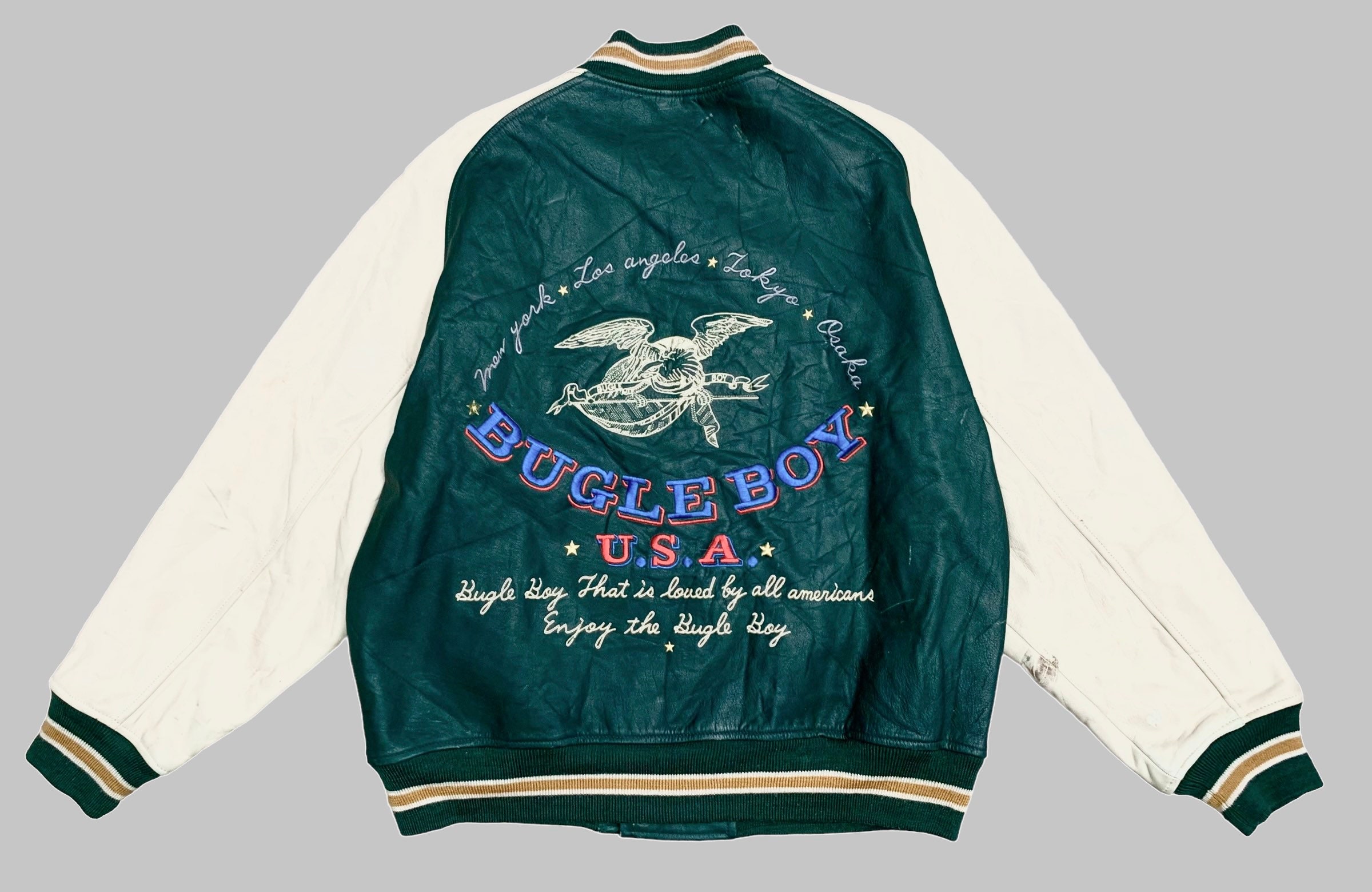 ジャケット・アウター 90s archive BUGLE BOY leather jacket A-2 Black