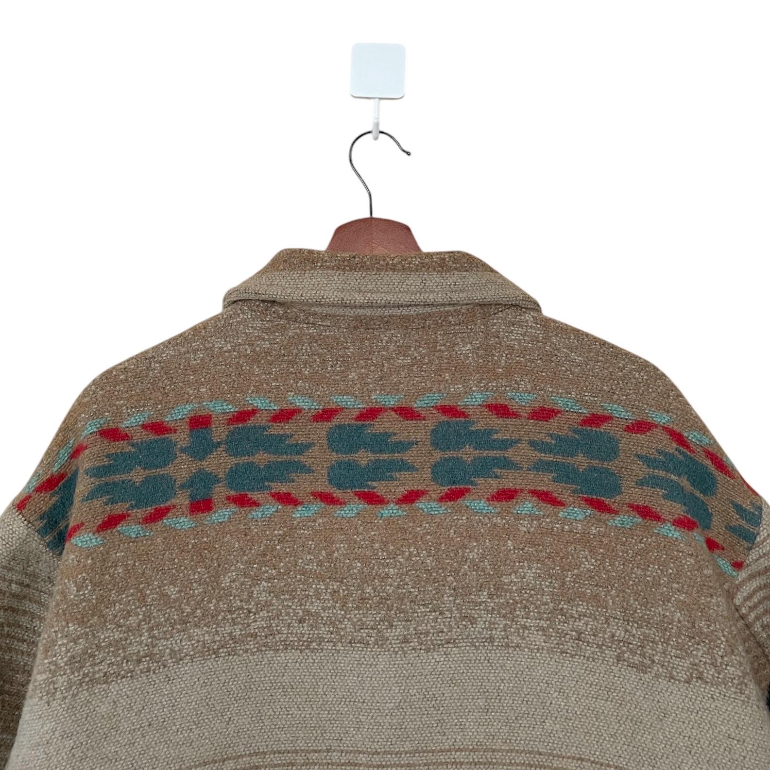 90s Wool Design Jacket ネイティブアメリカン Vintage Navajo Wool Jacket Size S - XL Jacket Oversize