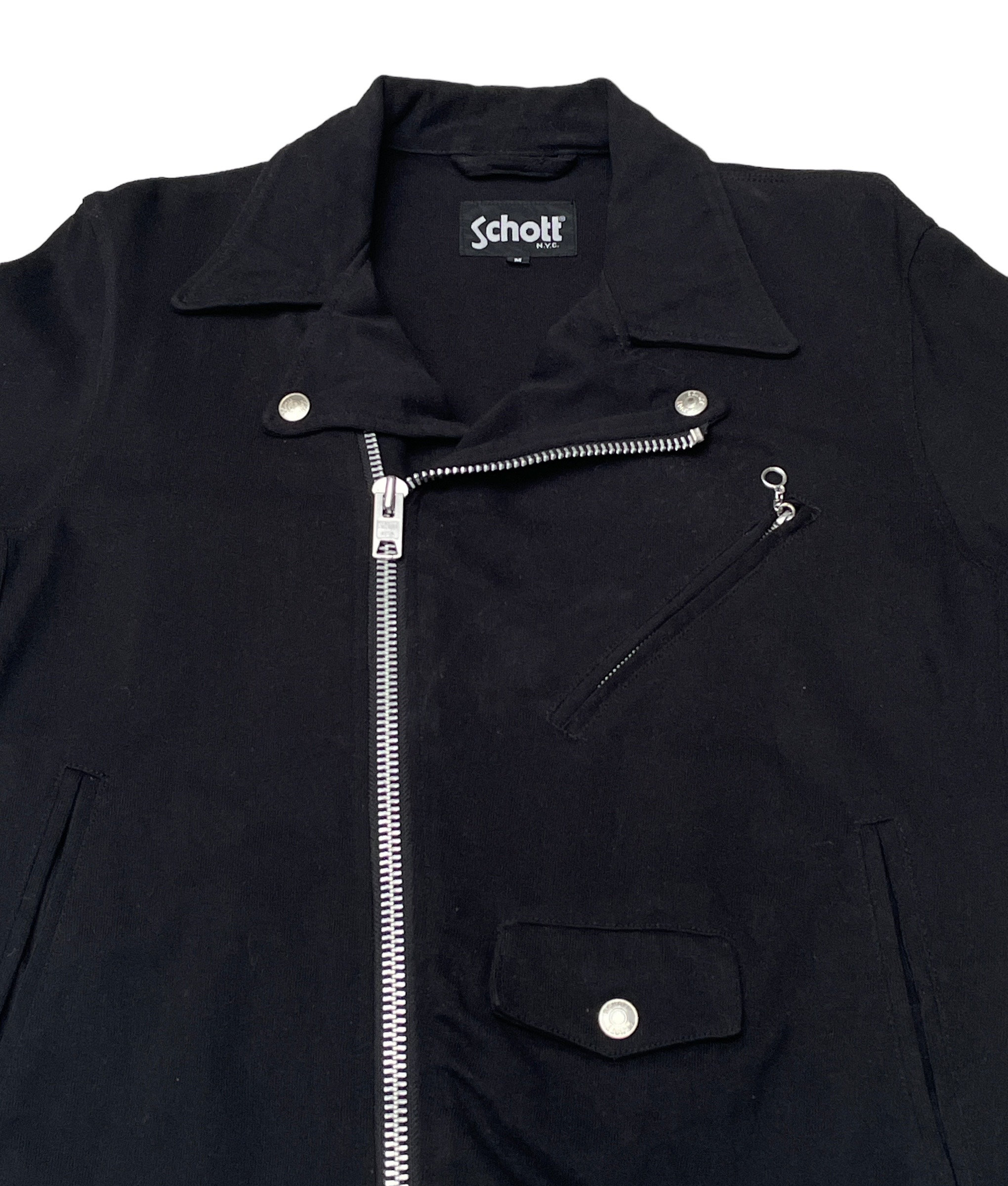 Rare Design Vintage Brand Schott Double Collar Jacket 1990s