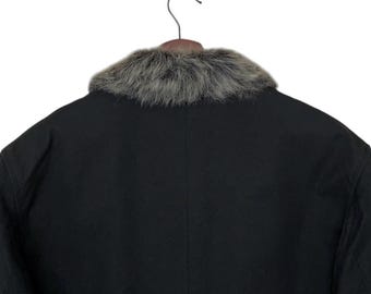 Rare Vintage Japanese Brand FUGA Fur Trench Coat 2000s - Etsy