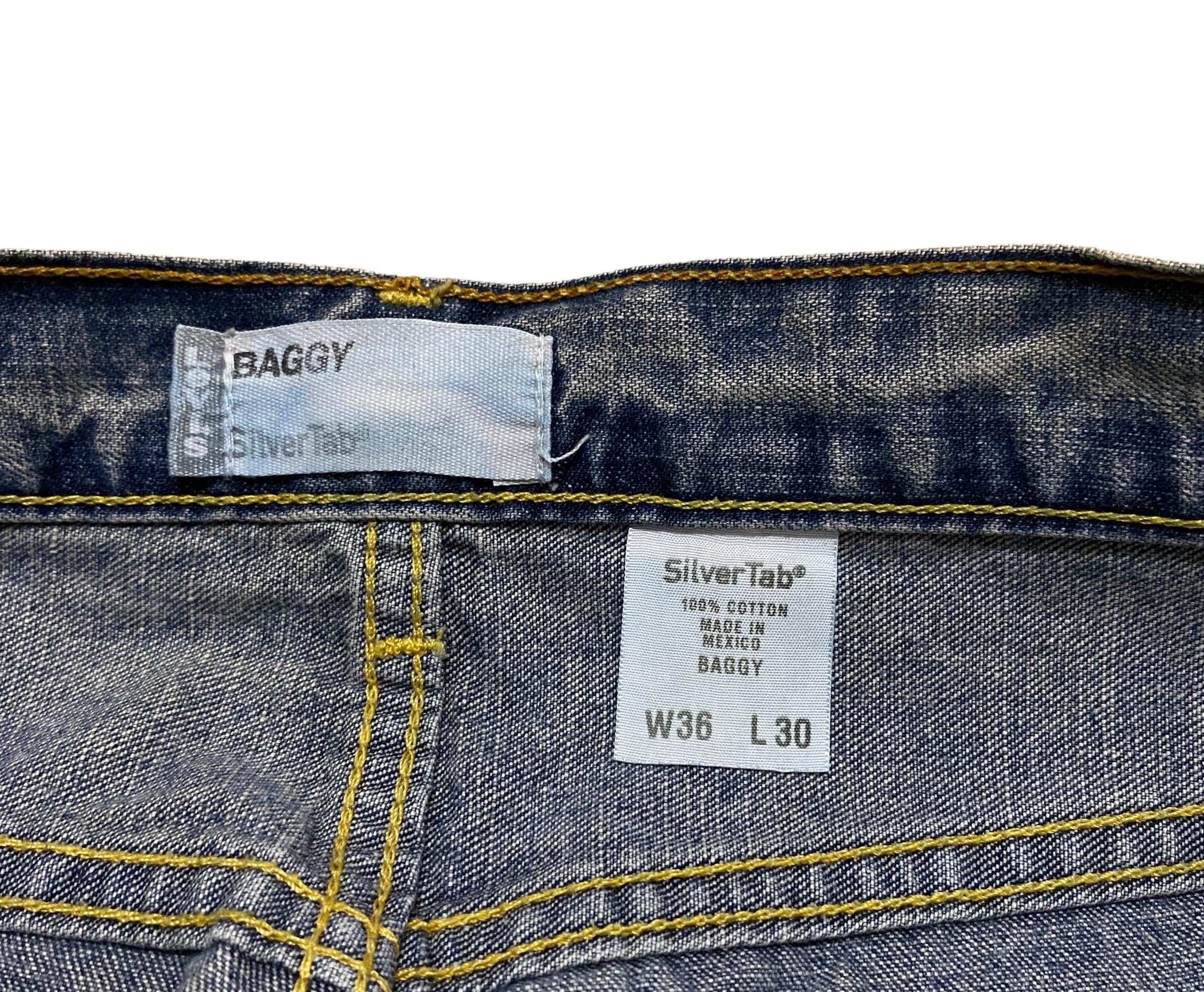 Levi's SILVER TAB “BAGGY” Black Denim Made in USA (SIZE:W33
