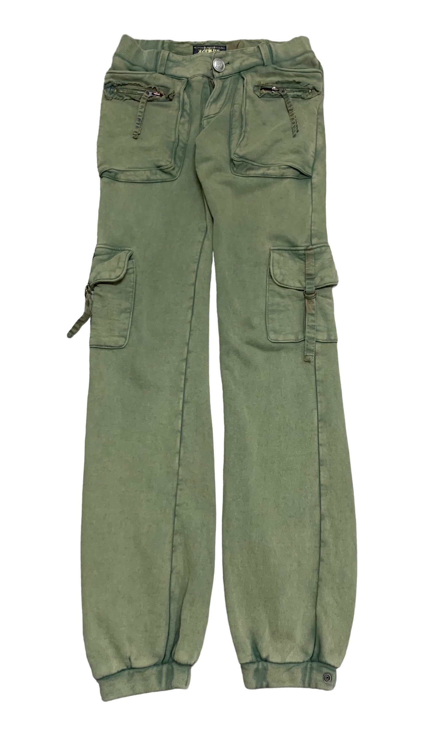 Rare Design Vintage Brand Pink Kiss Bondage Tactical Pants 2000s 