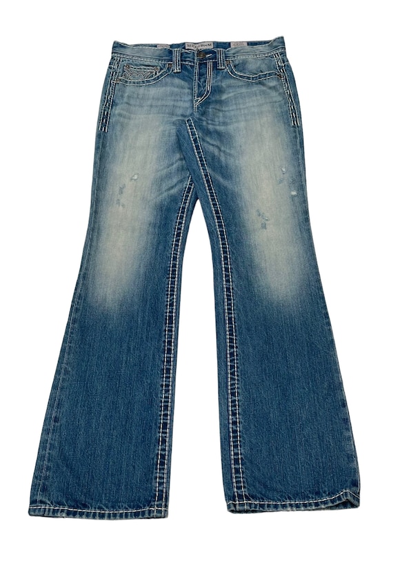 Rare Design Vintage Brand Mek Denim Made in Usa Flared Jeans 2000s