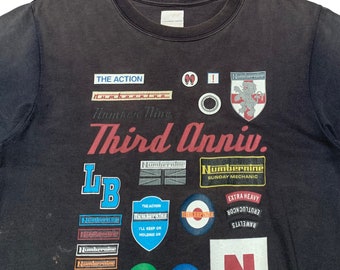 Rare Design Vintage Number Nine Made in Usa T-shirt 1990s - Etsy