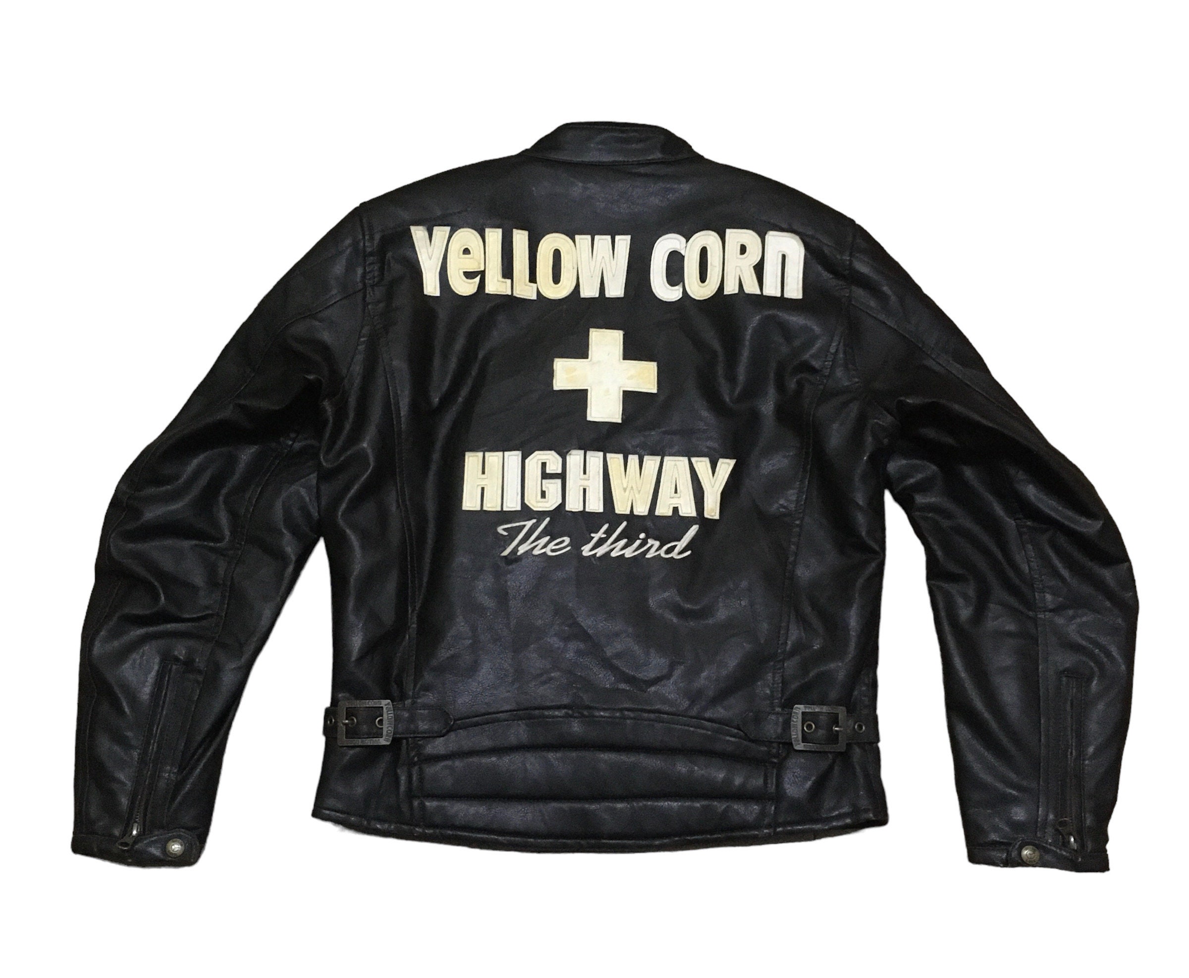 Rare Design Vintage Racing Yellow Corn Leather Jacket 2000s Rare Design Vintage Racing Yellow Corn Leather Jacket 2000s