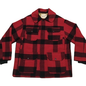 Zeer zeldzaam design vintage merk Woolrich wollen jachtjas uit de jaren 80