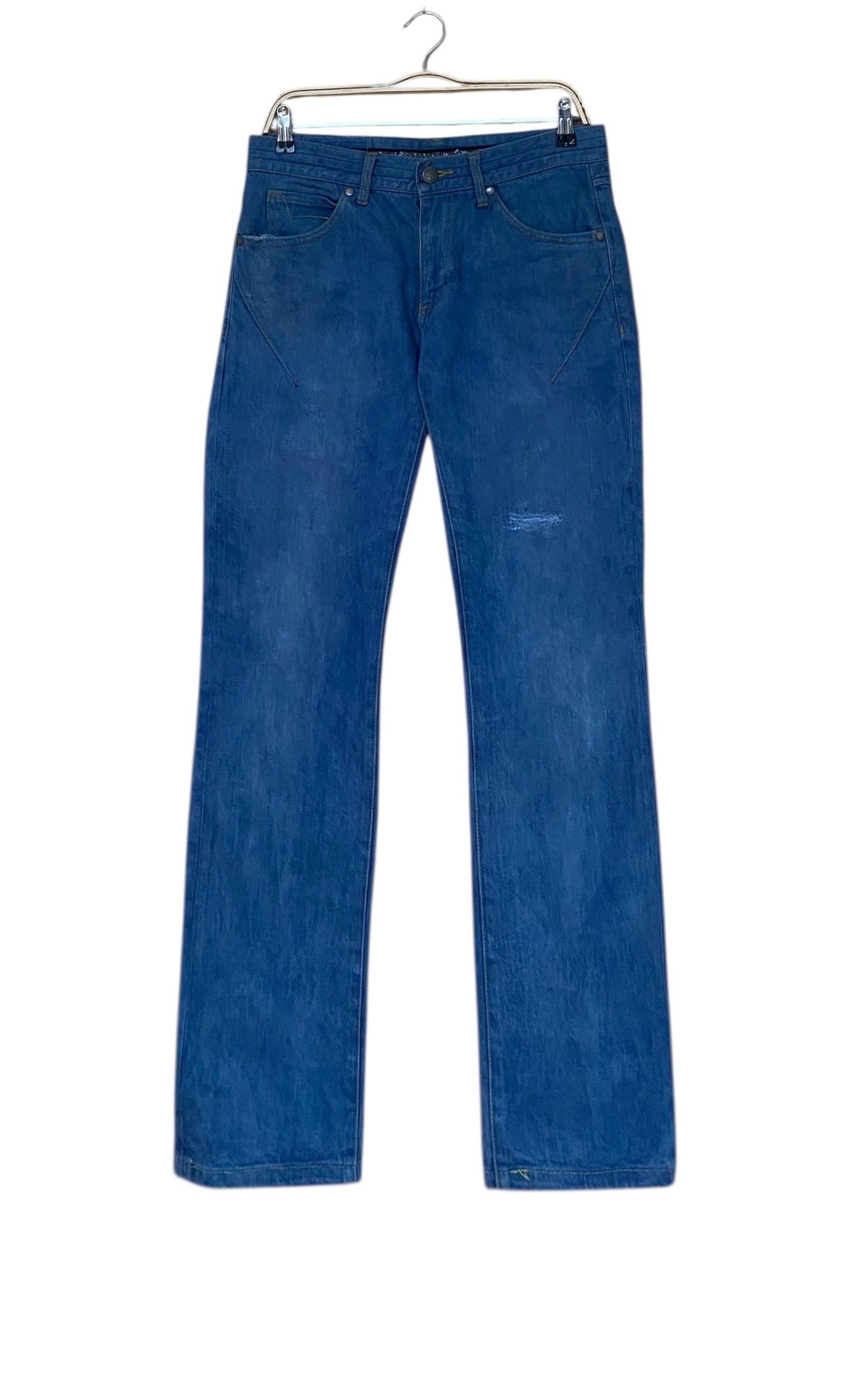 zx vintage undercover number nine style flared denim jeans