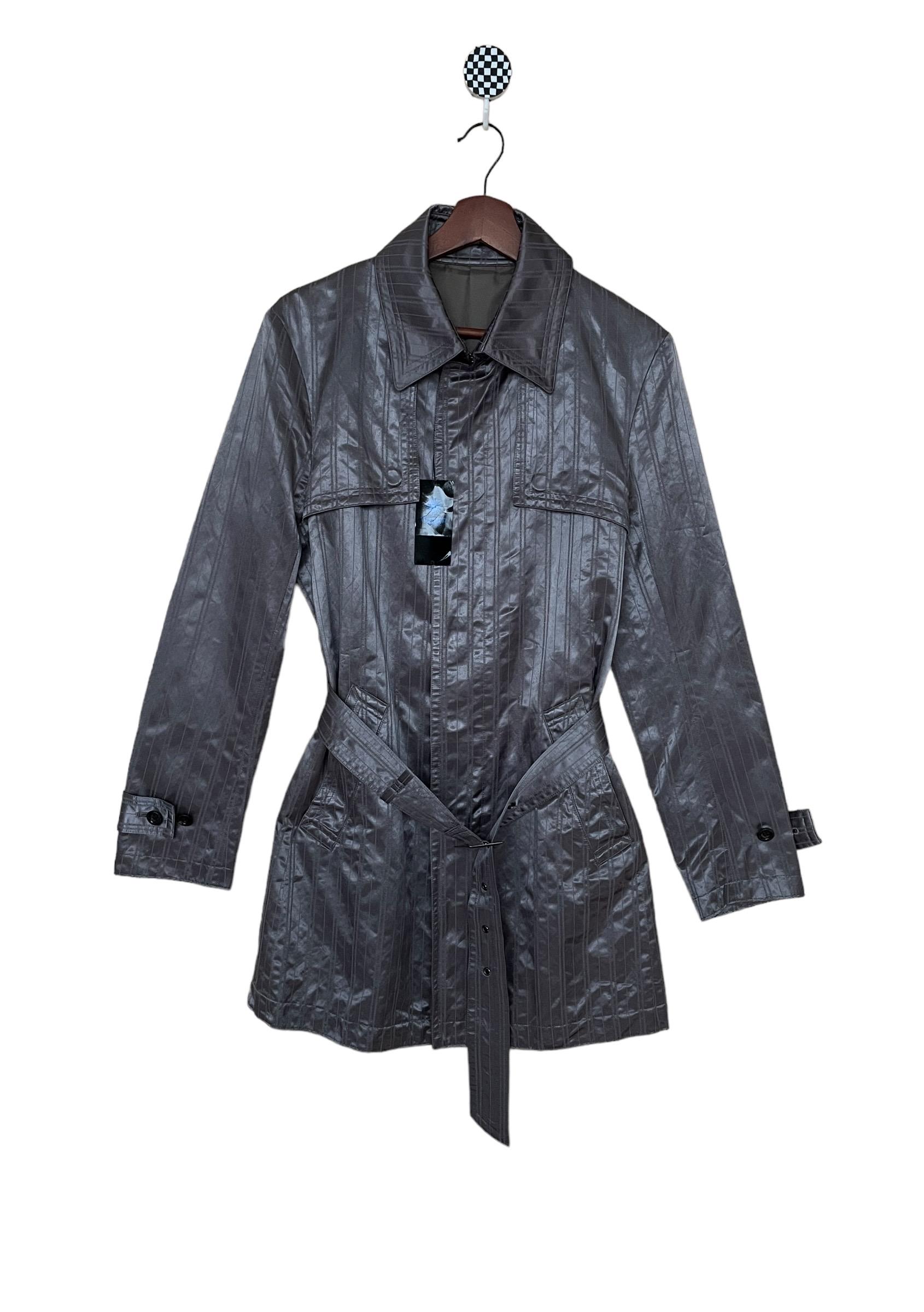Rare Vintage Brand Tornado Mart Metallic Trench Coat 2000s - Etsy