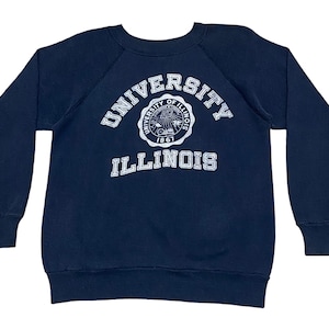 Vintage 70s College Sweatshirt - Etsy