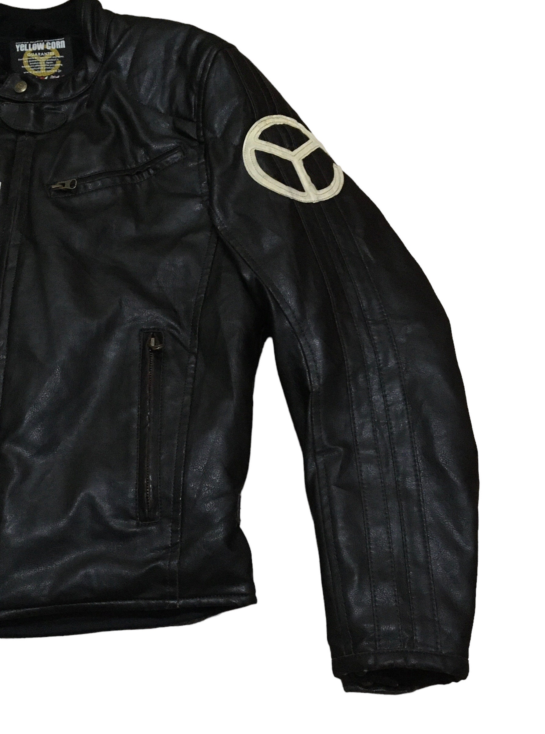 Rare Design Vintage Racing Yellow Corn Leather Jacket 2000s Rare Design Vintage Racing Yellow Corn Leather Jacket 2000s