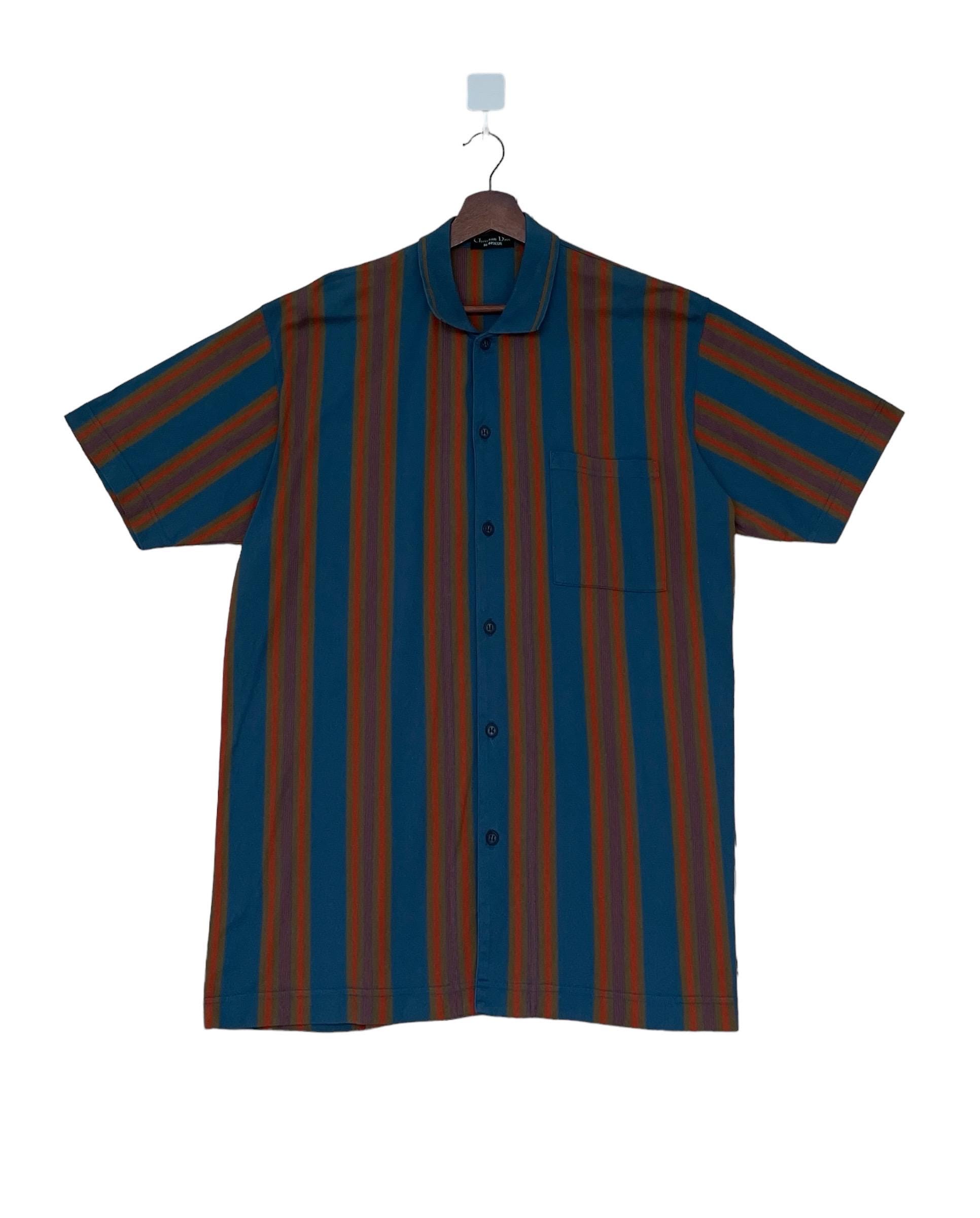 Christian Dior】1990s Striped T-Shirt Vintage 90s Christian