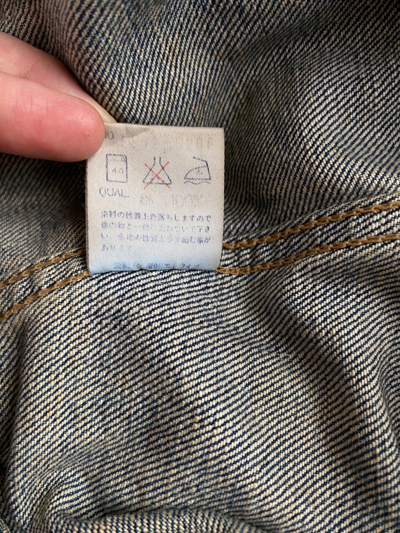 Rare Design Vintage Brand Edwin Denim Trucker Jacket 1990s