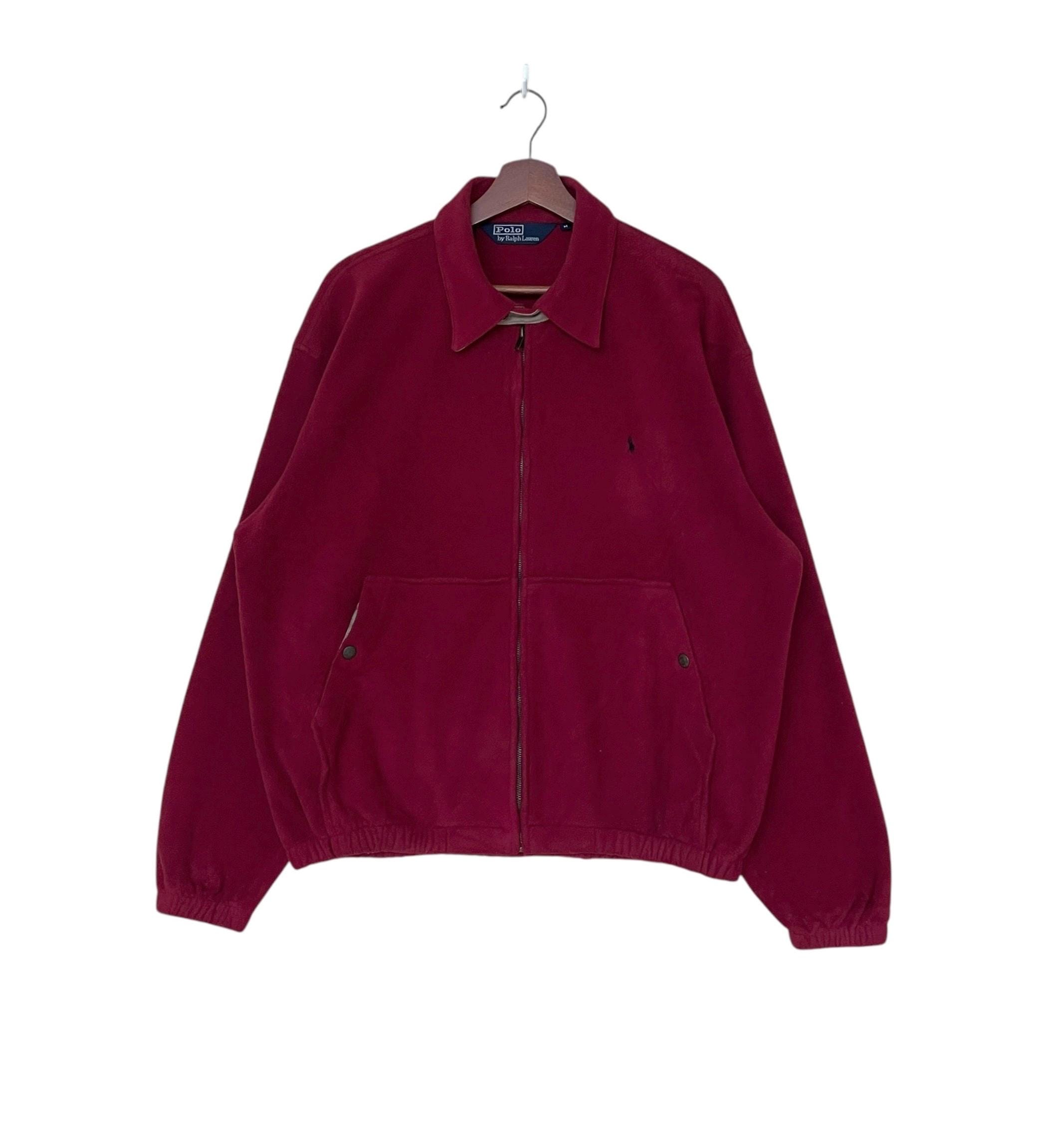 Polo by Ralph Lauren バーガンディ ジャケット L 90s Rare Vintage Brand Polo Ralph Lauren Harrington Jacket 1990s