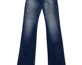 Sehr seltenes Design Vintage japanische Marke Tornado Mart Jeans 2000er Jahre