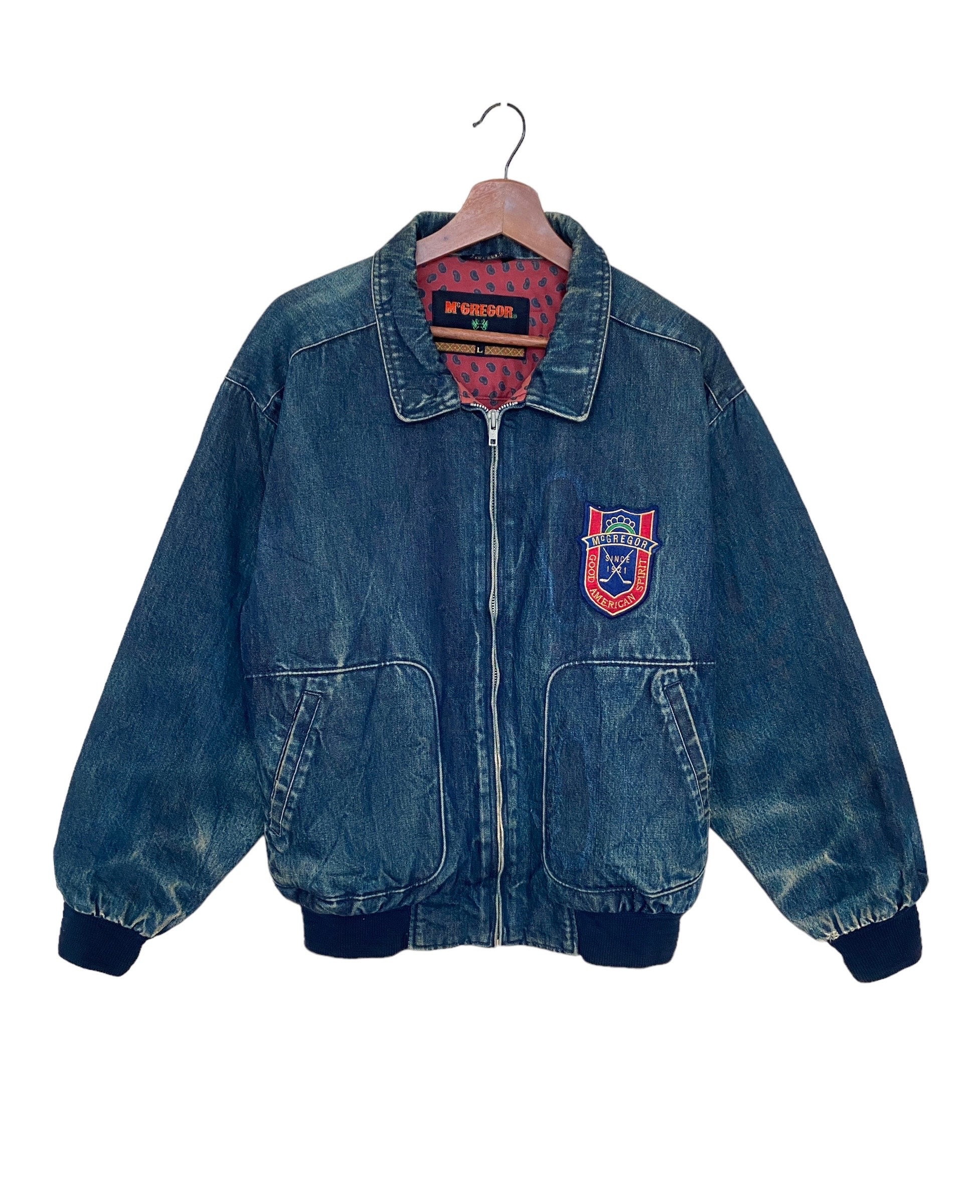 Rare Design Vintage Brand Mcgregor Denim Jacket 1990s - Etsy Rare Design Vintage Brand Mcgregor Denim Jacket 1990s - Etsy