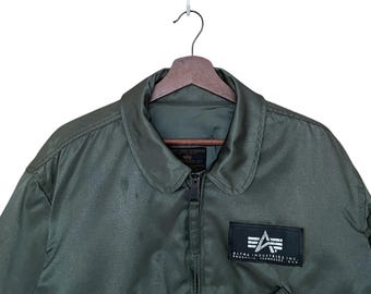80s 90s USA製 ALPHA CWU Flight jacket L NEW OLD STOCK 90'S ALPHA INDUSTRIES CWU-45/P FLYERS JACKET
