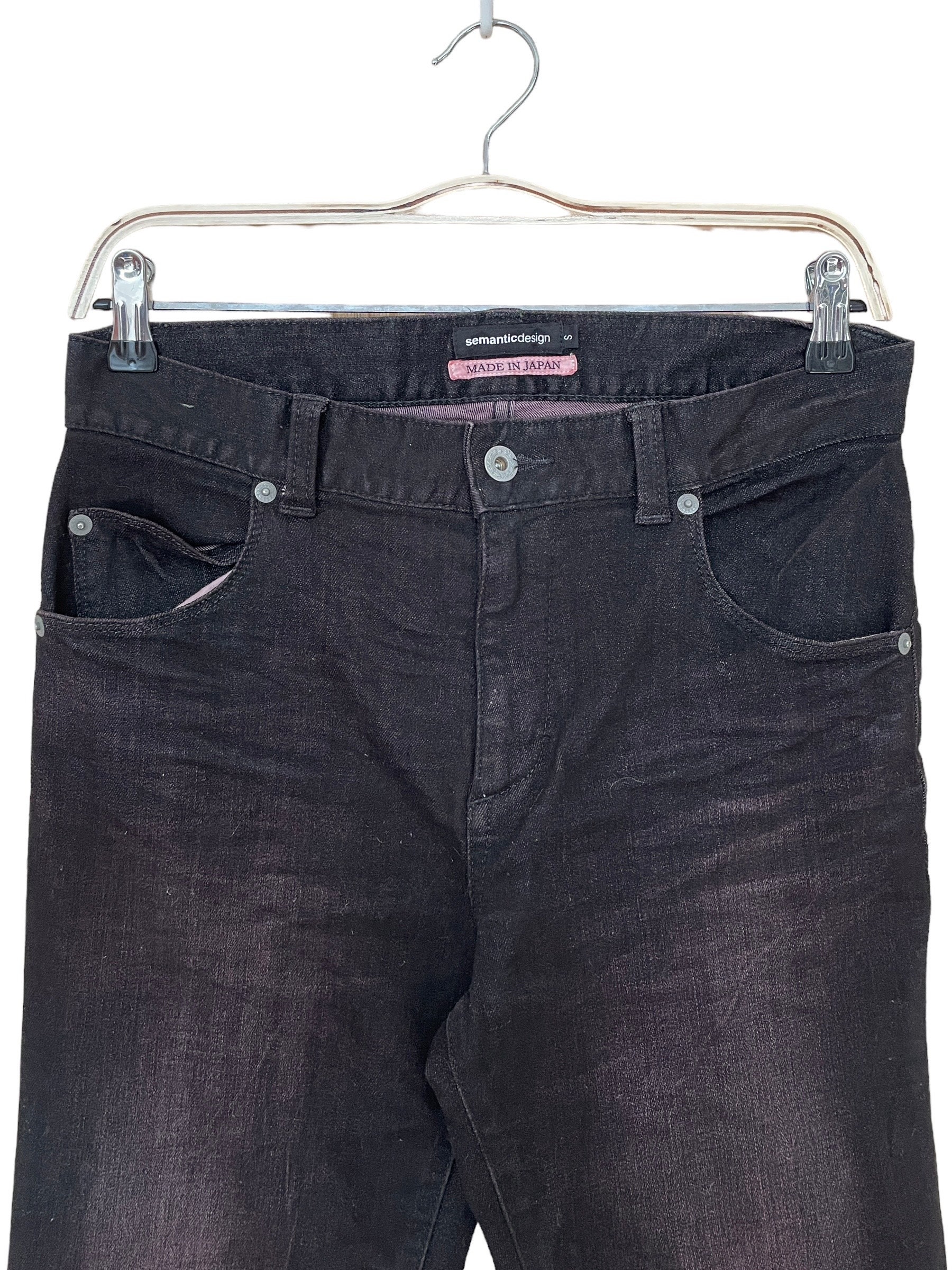 Rare Vintage Japanese Brand Semantic Design Waxed Jeans Rare Vintage Japanese Brand Semantic Design Waxed Jeans