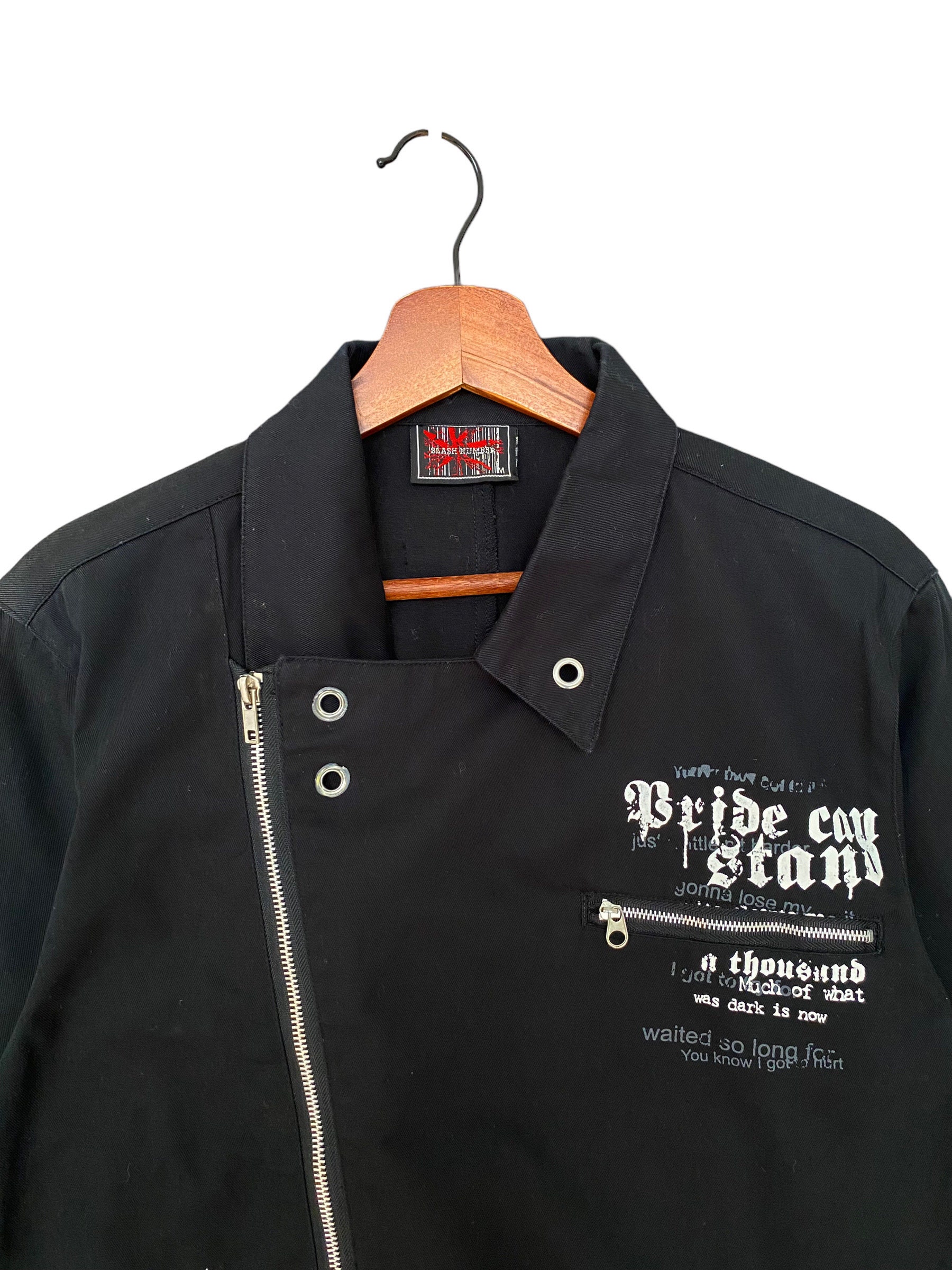 Rare Design Vintage Japanese Brand Slash Number Bondage