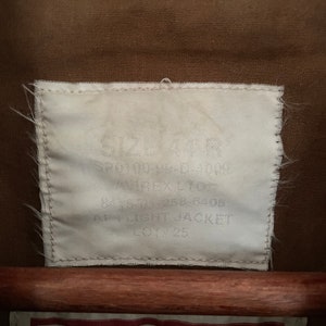 Rare Design Vintage Brand Avirex Leather Fly Jacket 1990s image 6