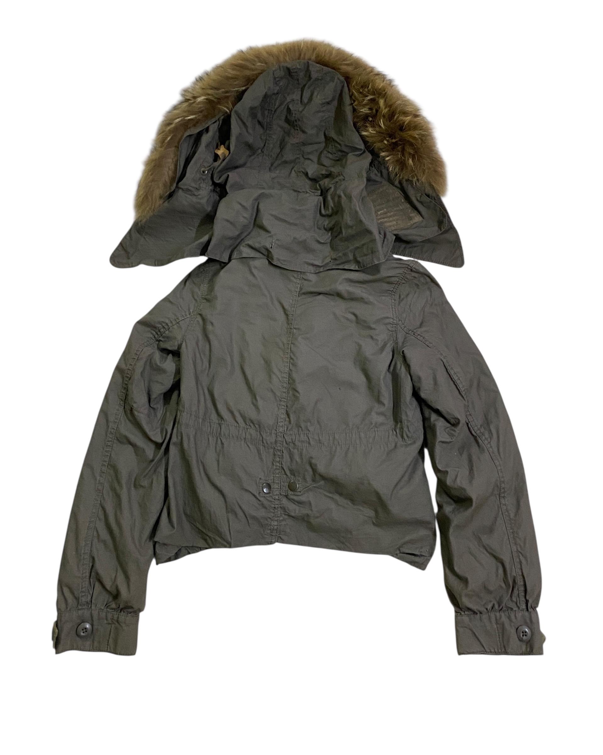 Very Rare Vintage Japanese Brand GOA N2B Monster Fur Military