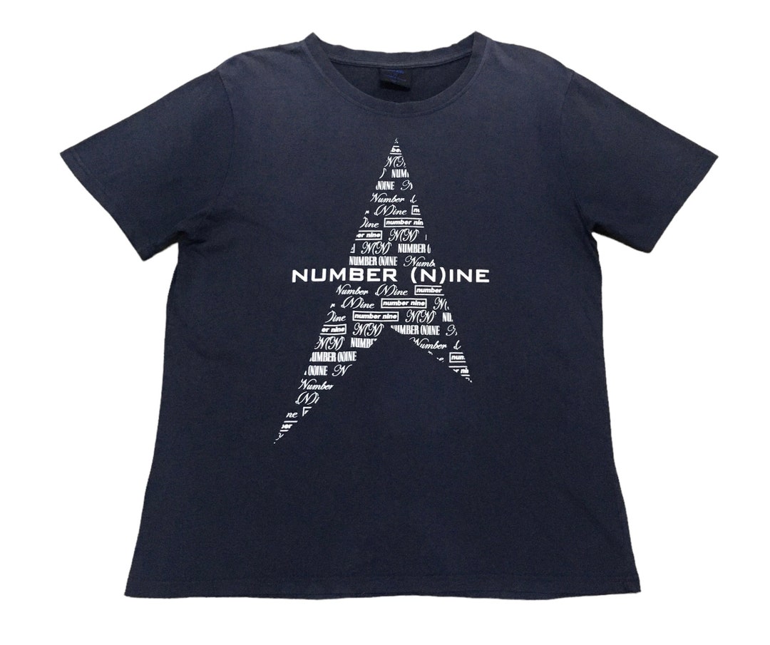 Rare Design Vintage Japanese Brand Number Nine T-shirt 2000s