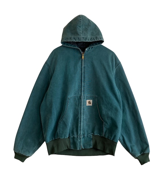 Very Rare Vintage Carhartt Active JQ294 Hoodie Jacket 1980s - Etsy