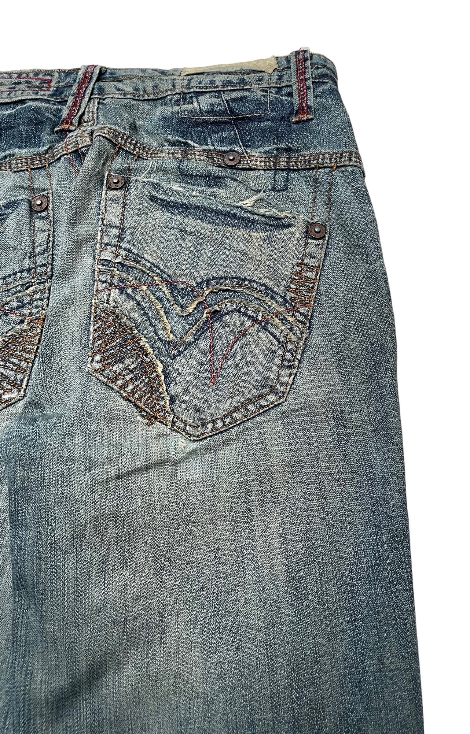 Rare Design Vintage Brand Tough Jeansmith Jeans 2000s - Etsy