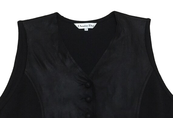 Rare Design Vintage Brand Christian Dior Leather Vest 1990s - Etsy