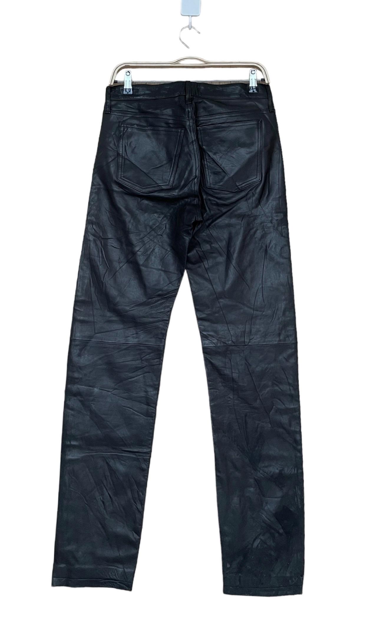 Vintage Brand Agnes B Leather Pants 1990s - Etsy