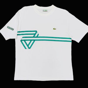 Rare Design Vintage Lacoste Made In France T-shirt 1980s