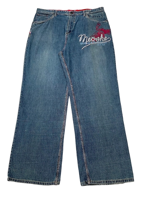 Rare Design Vintage Japanese Brand Meoshe Baggy Jeans 2000s - Etsy