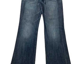 W30x30.5 Flare Baggy Pants MFG Marithe Francois Girbaud Buckle